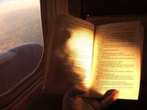 reading on plane